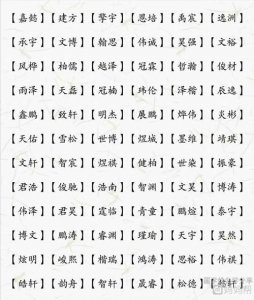 ​好听的中文名（好听优美的中文名）