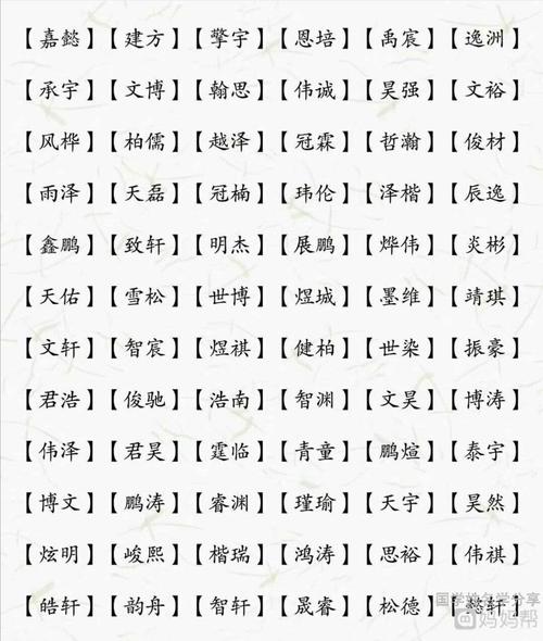 好听的中文名(好听优美的中文名)