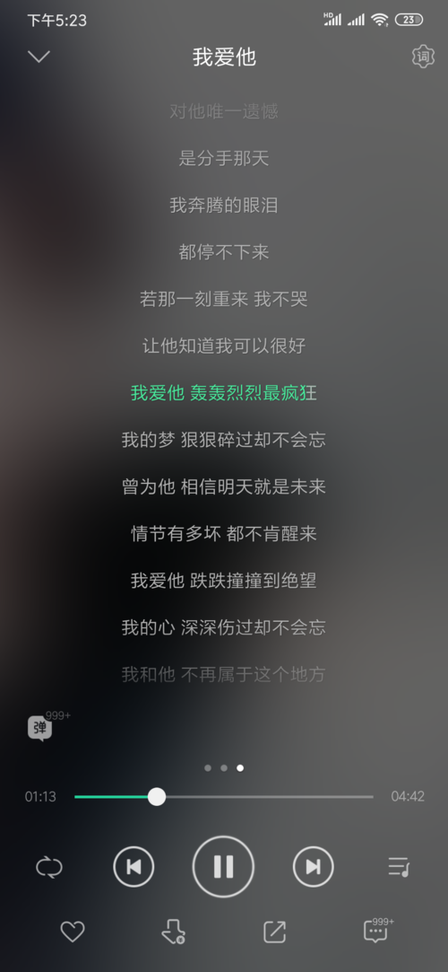 我爱他轰轰烈烈最疯狂是什么歌(我爱他歌词介绍)