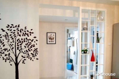 ​现代博古架隔断效果图