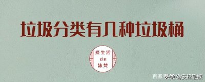 ​垃圾桶的分类（垃圾桶的分类明细）