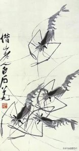 ​齐白石画虾，看这几幅就够了，经典中的经典