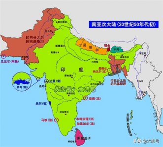 ​图说印度东北部，被四国环绕，只能“借港出海”