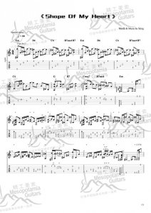 ​「美索吉他·指弹教学」Shape of My Heart指弹技巧讲解、示范