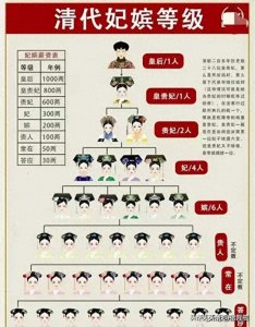 ​清代妃嫔等级排名和收入，涨知识了，收藏了解一下