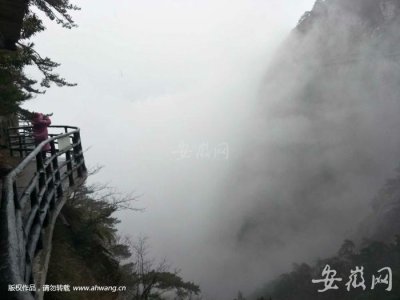 去明堂山高空玻璃栈道感受“仙境”