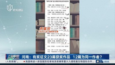 ​令人费解的征文结果，18篇获奖文章系同一单位作者！