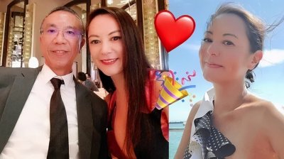 ​50岁雷怡晖大婚现场，63岁老公亲吻新娘额头，莫文蔚现身道贺