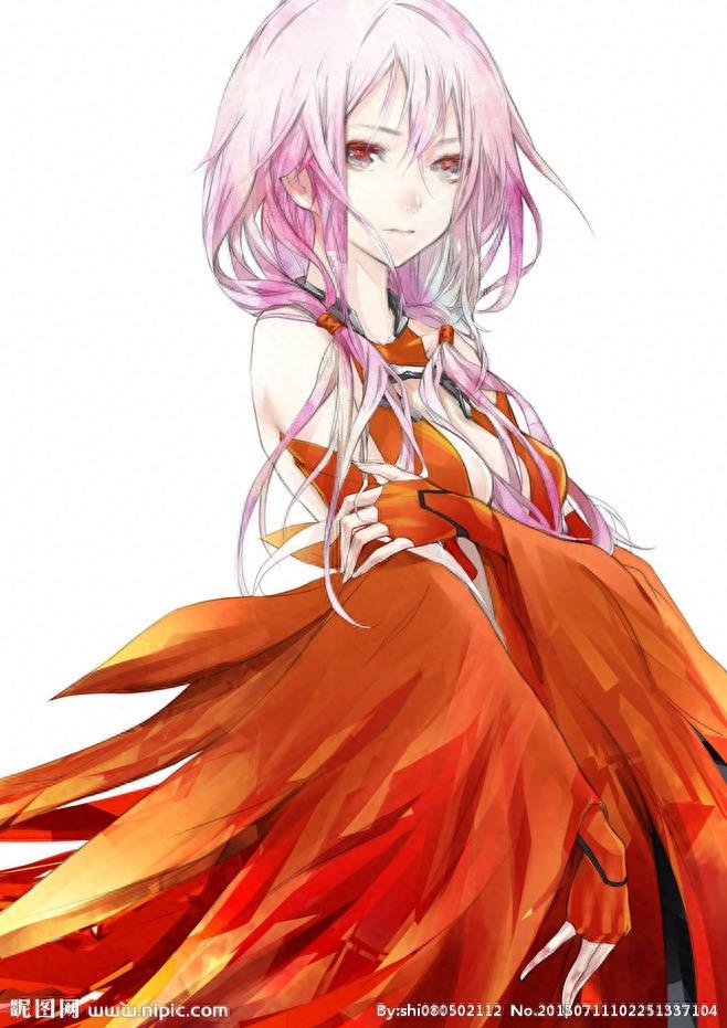 罪恶王冠里的天籁嗓音美少女楪祈，粉发红眸美如天仙