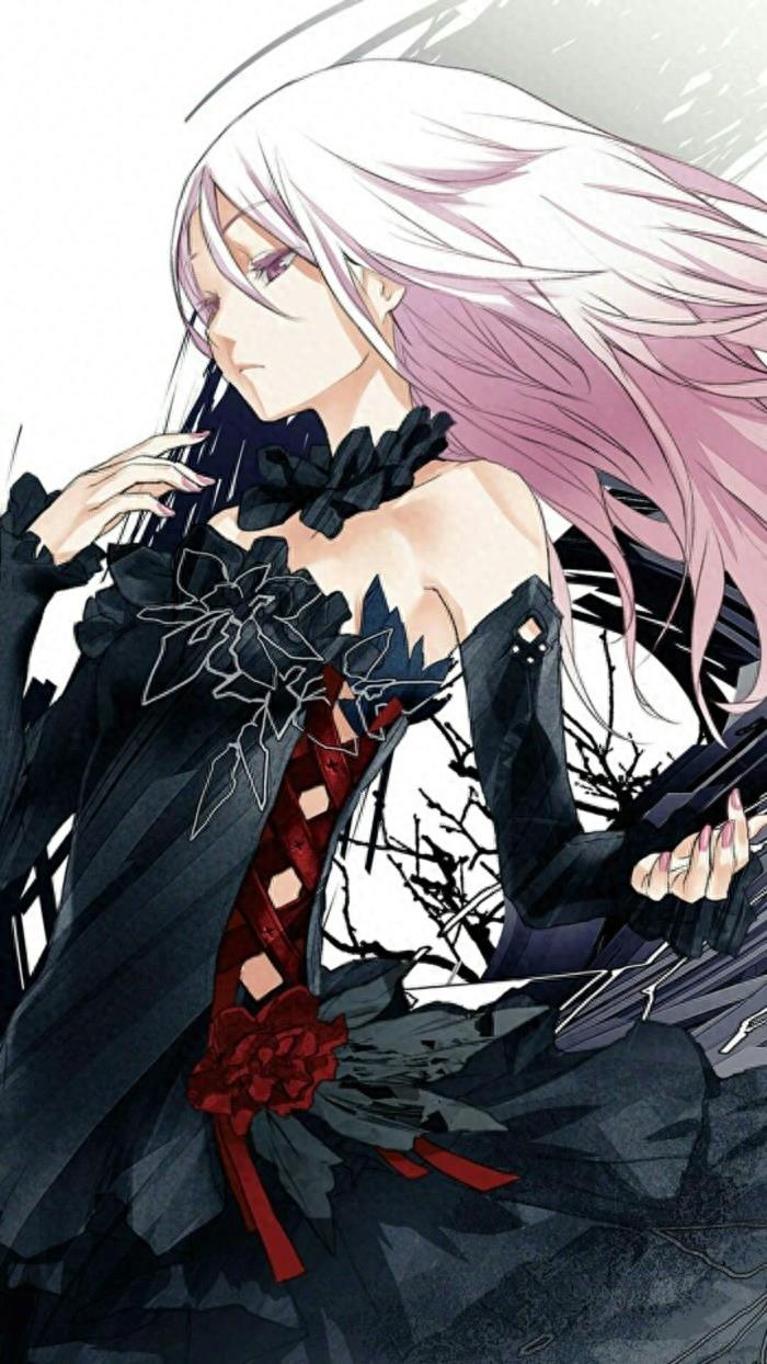 罪恶王冠里的天籁嗓音美少女楪祈，粉发红眸美如天仙